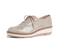 Tamaris 1-1-23752-24/192 CHAMP. PEARL Sportliche Schnürer FS 2020 für Damen, beige, Größe 40 EU