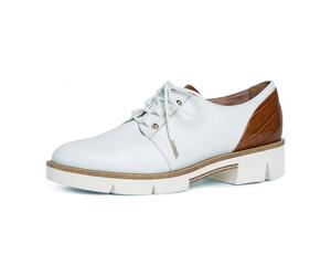 Tamaris 1-1-23753-24/147 WHITE/CUOIO Sportliche Schnürer FS 2020 für Damen, weiß, Größe 41 EU