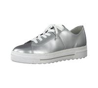 Tamaris 1-1-23777-26/990 METALLIC Sportliche Schnürer FS 2021 für Damen, silber, Größe 40 EU