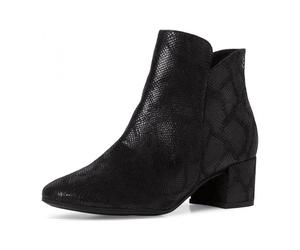 Tamaris 1-1-25382-27/006 BLACK STRUCT. Klassische Stiefeletten HW 21/22 für Damen, schwarz, Größe 39 EU