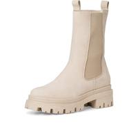 Tamaris Damen Chelsea Boots, Frauen Stiefeletten,Wechselfußbett,Comfort Lining,uebergangsschuhe,uebergangsstiefel,flach,Antelope Uni,40 EU