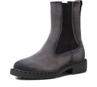 Tamaris 1-1-25499-27/003 BLACK LEATHER Klassische Stiefeletten HW 21/22 für Damen, grau, Größe 37 EU