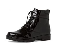 Tamaris 1-1-25835-35/024 BLK CROCO PAT. Schnürstiefel HW 20/21 für Damen, schwarz, Größe 41 EU