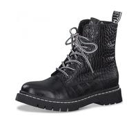 Tamaris 1-1-25865-25/028 BLACK CROCO Schnürstiefel HW 20/21 für Damen, schwarz, Größe 38 EU