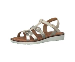 Tamaris 1-1-28131-34/490 BEIGE/LT. GOLD Keilsandaletten FS 2020 für Damen, beige, Größe 37 EU