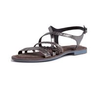 Tamaris 1-1-28146-24/915 PEWTER Riemchensandalen FS 2020 für Damen, silber, Größe 36 EU