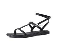 Tamaris 1-1-28155-38/001 BLACK Riemchensandalen FS 2022 für Damen, schwarz, Größe 40 EU