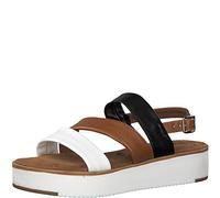 Tamaris 1-1-28235-22 Damen Plateausandalen,Sandale,Plateau-Sandalette,Sommerschuh,bequem,Dicke Sohle,Touch-IT,Cuoio Comb,42 EU