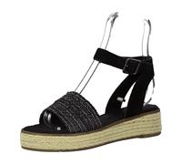 Tamaris 1-1-28236-26/763 PISTACCHIO Keilsandaletten FS 2021 für Damen, schwarz, Größe 38 EU