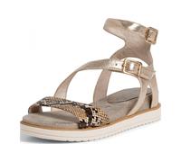 Tamaris 1-1-28239-24/183 CHAMP.MET.COMB Riemchensandalen FS 2020 für Damen, beige, Größe 39 EU