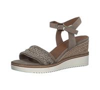 Tamaris 1-1-28243-26/377 MUD SUEDE Keilsandaletten FS 2021 für Damen, braun, Größe 39 EU