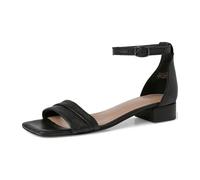 Tamaris 1-1-28248-28/003 BLACK LEATHER Riemchensandalen FS 2022 für Damen, schwarz, Größe 40 EU