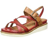 Tamaris Damen 1-1-28252-24 Riemchensandalen, Rot (Chili/Cognac 541)