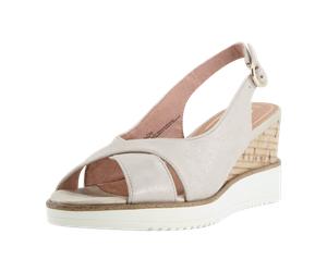 Tamaris 1-1-28311-24/192 CHAMP. PEARL Riemchensandalen FS 2020 für Damen, beige, Größe 40 EU