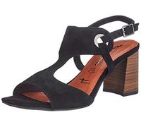 Tamaris 1-1-28357-24 Leder, Damen Riemchensandalen, Schwarz (Black 001), 41 EU (7.5 UK)