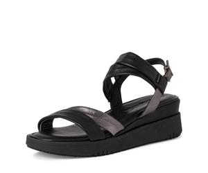 Tamaris 1-1-28700-28/094 BLACK/PEWTER Riemchensandalen FS 2022 für Damen, schwarz, Größe 38 EU