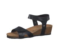 Tamaris 1-1-28722-28/003 BLACK LEATHER Keilsandaletten FS 2022 für Damen, schwarz, Größe 38 EU