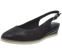 Tamaris 1-1-29503-24 Leder, Damen Slingback Pumps, Blau (Navy Pearl 877), 41 EU (7.5 UK)