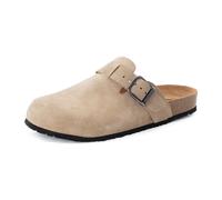 Tamaris Herren Fußbett Pantolette Leder flach, beige, 41 EU
