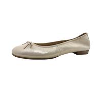 Tamaris Damen Klassische Ballerinas, Frauen Flats,Ballerina-Schuhe,Ballett-Schuhe,Ballet-Flats,flach,Ausgehschuhe,Abendschuhe,Champagne,41 EU
