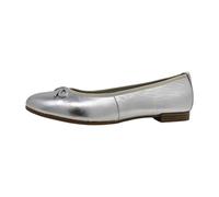 Tamaris Damen Ballerinas Leder, metallic, 40 EU