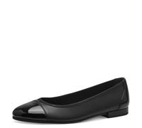 Tamaris Damen Klassische Ballerinas, Frauen Flats,Comfort Lining,TOUCHit-Fußbett,Slip-ons,klassisch elegant,Ballerinen,Black,36 EU