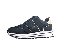 Tamaris Damen Low-Top Sneaker, Frauen Halbschuhe,Wechselfußbett,Freizeit,sportlich,Halbschuhe,straßenschuhe,Strassenschuhe,Black/Gold,36 EU