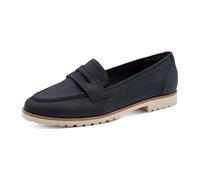 Tamaris Damen Loafer flach, blau, 37 EU