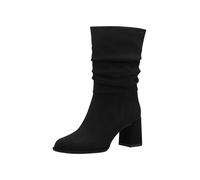 Tamaris 1-25020-43-001 Damen Stiefel Textil schwarz schwarz | 1-25020-43 - Reißverschluss, TOUCH-IT Fußbett, Blockabsatz 7,5 cm, ANTIslide & ANTIshokk Funktion