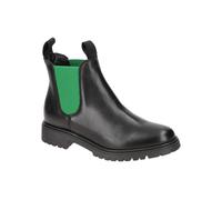 Tamaris 1-25070-41 Chelsea Boots schwarz grün Leder - Größe 38