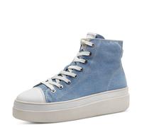 Tamaris Damen Sneaker High Textile Vegan; Denim/blau; 38