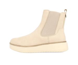 Tamaris 1-25403-41-353 Chelsea Boots Damen Taupe Nubuck - Beige / EUR 39