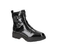 Tamaris 1-25817-41 Chunky Boots Stiefelette schwarz Lack - Größe 37
