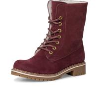 Tamaris Damen Schnürstiefeletten, Frauen Stiefeletten,DUOtex,wasserabweisend,warm gefüttert,uebergangsstiefel,schnürboots,BORDEAUX,38 EU