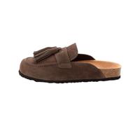 Tamaris Clogs - Gr. 37 - Braun - Rauleder