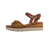 Tamaris Damen Heeled Sandals Leder, braun, 36 EU