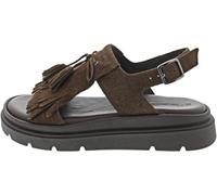 Tamaris Sandalen - Gr. 40 - Braun - Rauleder