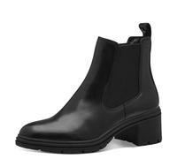 Tamaris Damen Chelsea Leder bequem; BLACK, EU 42