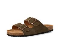 Tamaris Pantolette 17400 Herren Leder Fußbett oliv Gr. 42