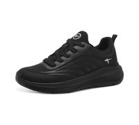 Tamaris Damen Wide FIT Sneaker Textil Feeling Light, Black, 40