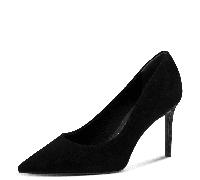 Tamaris Damen Pumps Leder, schwarz, 40 EU