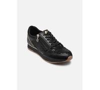 Plateausneaker TAMARIS Gr. 42, schwarz (schwarz kombiniert) Damen Schuhe Sneaker Freizeitschuh, Halbschuh, Schnürschuh mit dezenten Metallic-Details (35920566-42)