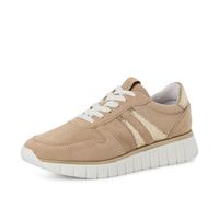 Tamaris Schnürer Damen 23705 sportlich Leder/Synthetik beige Größe 39