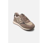 Sneaker TAMARIS "Tamaris Sneaker Veolurs/Textil/Synthetik", Damen, Gr. 40, grau (taupe), Veloursleder, Textil, casual, Schuhe (62450764-40) taupe