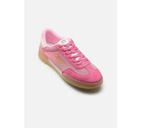 Sneaker TAMARIS, Herren, Gr. 40, pink, Lederimitat, Textil, Ziegenveloursleder, unifarben mit Farbeinsatz, Schuhe Sneaker, Freizeitschuh, Halbschuh, Schnürschuh mit transparenter Laufsohle (72119102-4