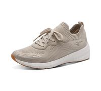 Tamaris Damen Sneaker Low, beige, 37 EU