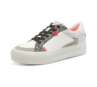Tamaris Damenschuhe Sportliche Schnürer WHITE/SILVER WHITE/SILVER - Gr. - 36
