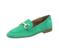 TAMARIS Damen Slipper gold / smaragd, Größe 37 Gold / Smaragd