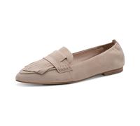 Tamaris Damen Loafer flach Leder, grau, 40 EU