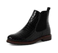 Damen-Stiefel BLACK LEATHER CROCO - Gr. - 41